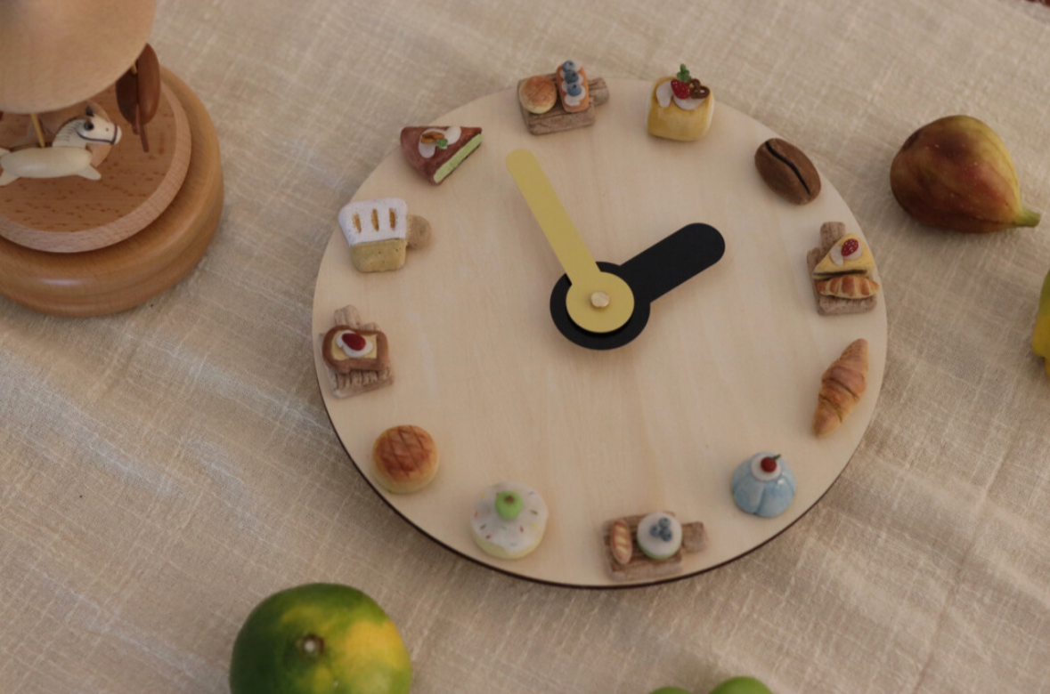 Dessert & Bread Clock | Creative Home Decor | Cozy Gift