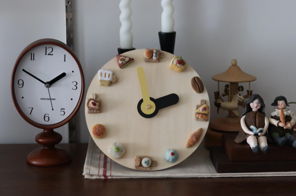 Dessert & Bread Clock | Creative Home Decor | Cozy Gift