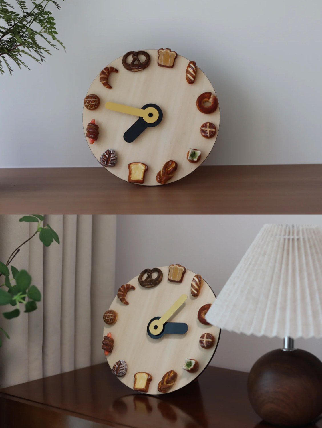 Dessert & Bread Clock | Creative Home Decor | Cozy Gift