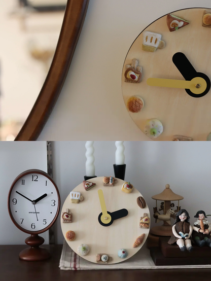 Dessert & Bread Clock | Creative Home Decor | Cozy Gift