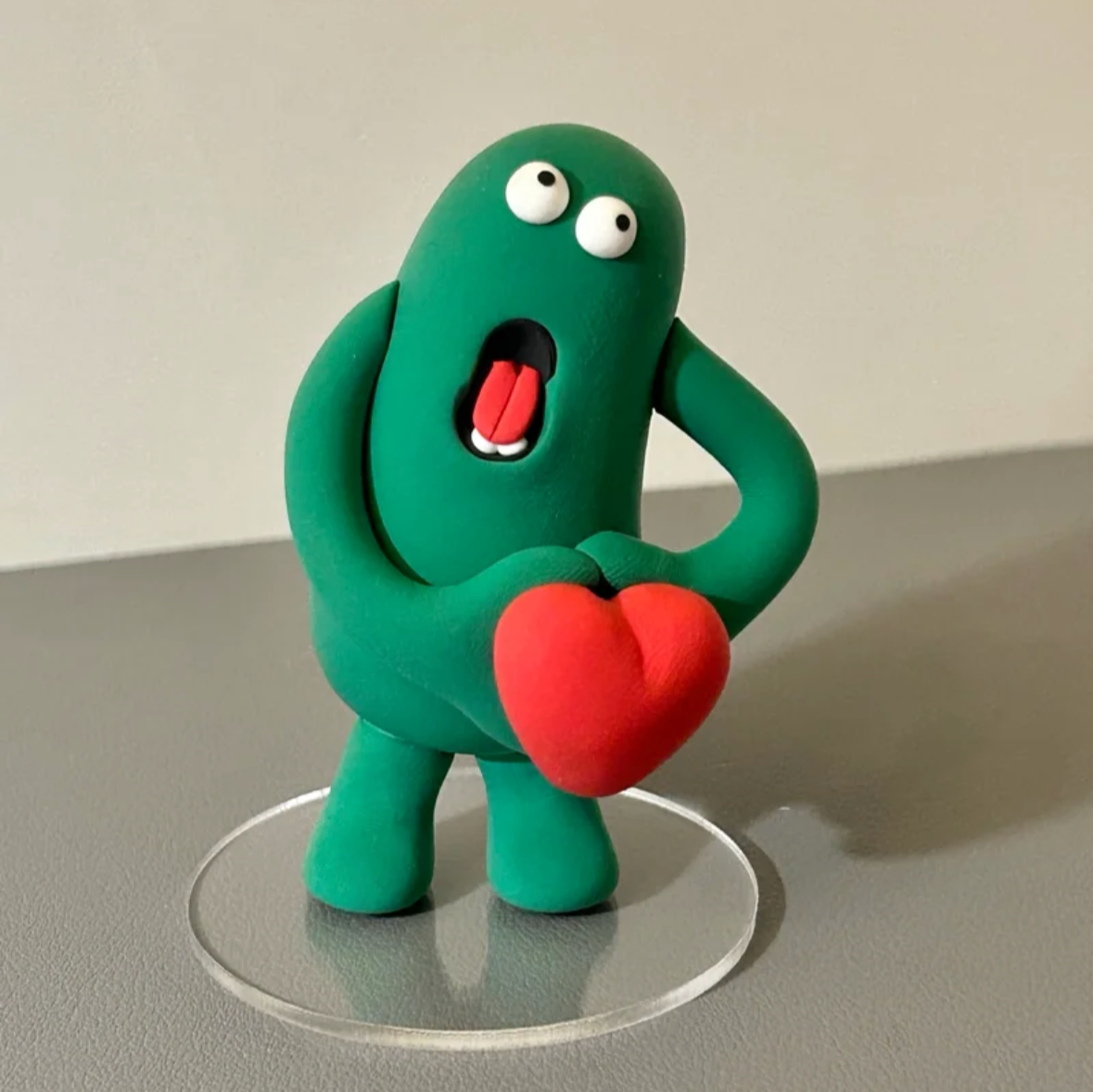 Quirky Monster Figurine Set | Handmade Cute Clay Home Decor