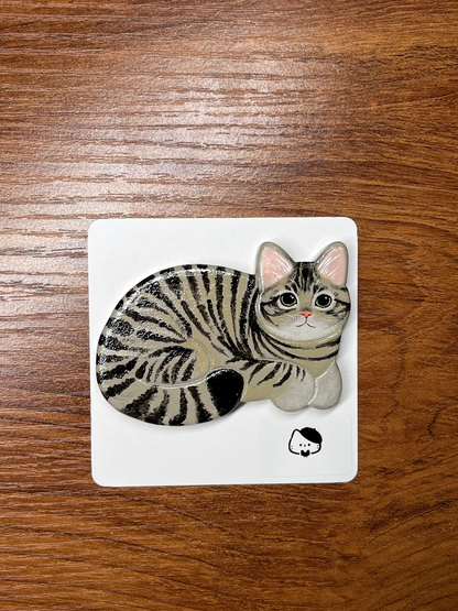 Handmade Cat Fridge Magnets | Clay Art | Customizable