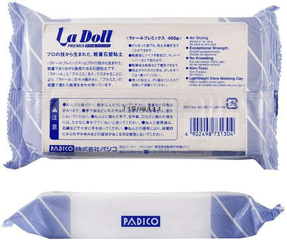 PADICO AIR Dry Stone LA Doll Premix Clay 400 GM