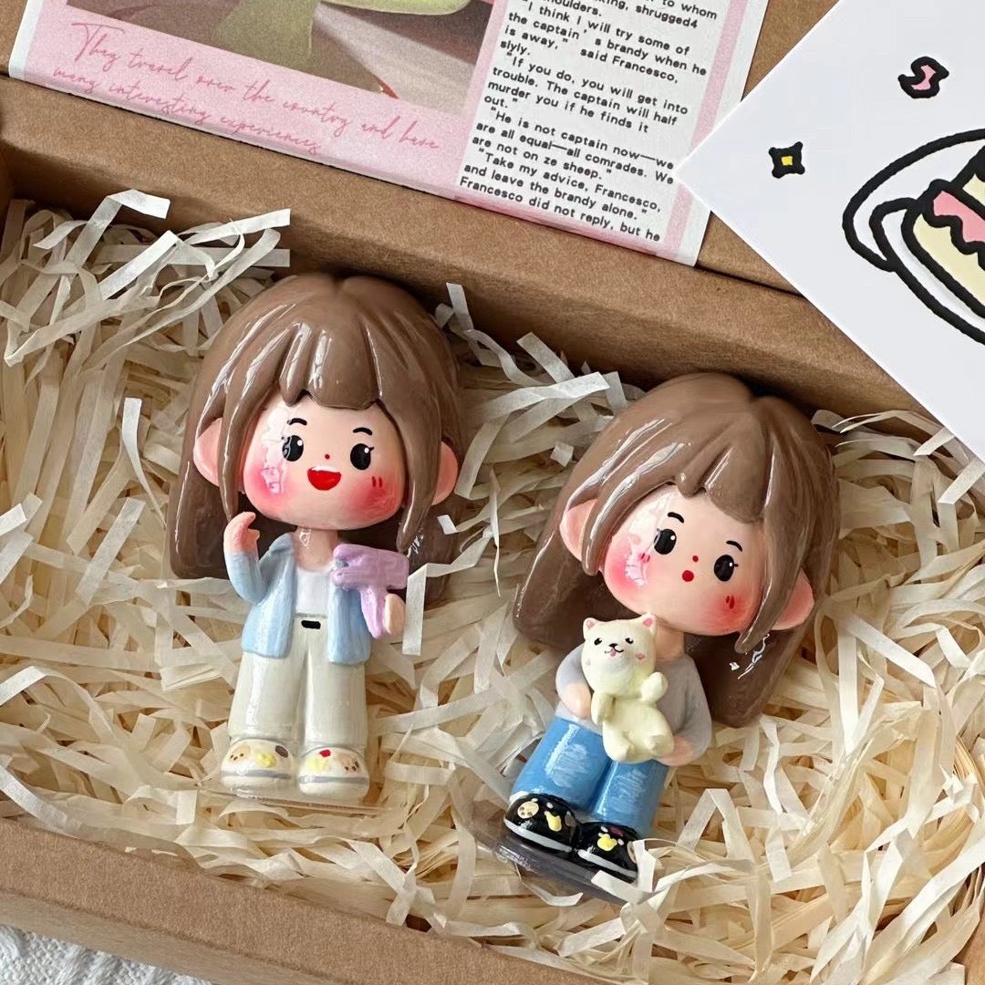 Couple| Custom Clay Figurines | Birthday & Couple Gifts, Party Favors